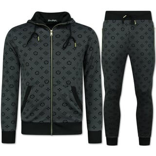 Trainingspak Heren - Joggingpak Heren Volwassenen - Huispak Heren - Twinset - 5036 - Grijs