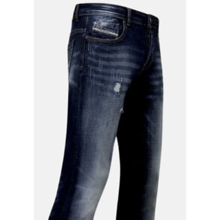 Stretch Spijkerbroeken Voor Mannen - A-11016 - Blauw