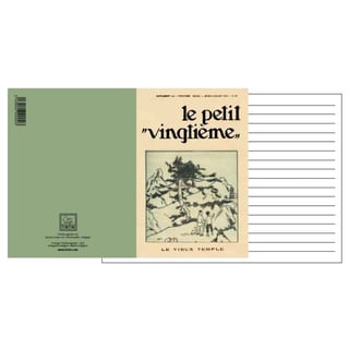Kuifje Notitieboekje Klein - Le Petit Vingtième - De Oude Tempel