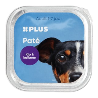 PLUS Honden Paté Kip & Kalkoen