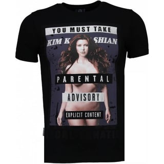 Kim Kardashian - Rhinestone T-Shirt - Zwart