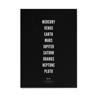 WIJCK. Planets Typo A4 Black