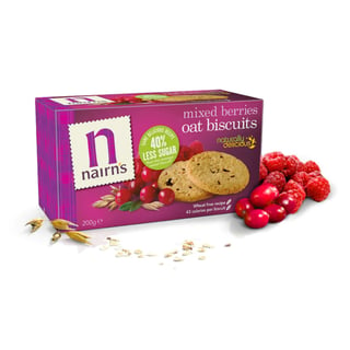 Nairn's Gluten Mixed Berries Oat Biscuits 200G
