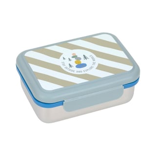 Lassig Stainless Steel Lunchbox Sunny Explorer Green Blue