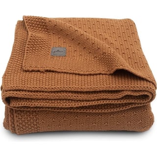 Deken 75x100cm Bliss Knit Caramel