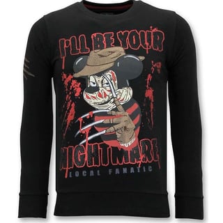 Exclusieve Sweater Heren - Freddy Krueger - Zwart