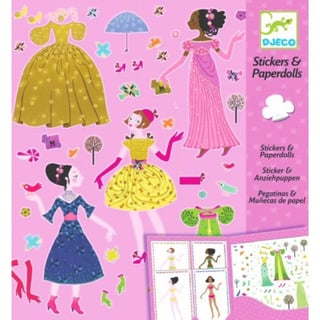 Djeco Stickers & Paperdolls Dresses Through the Seasons 4-8 Jaar
