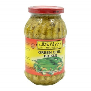 Mother Recipe Green Chilli Pickle 500 Grams