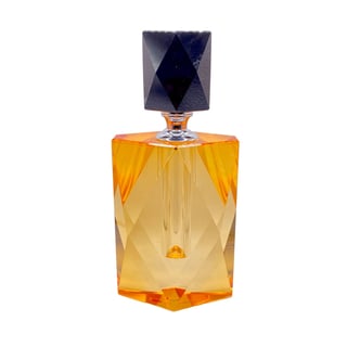 Parfumfles Votief Zwart-Amber Kristal Glas 8x18cm