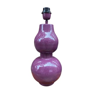 Tafel Lamp Donker Paars Metaal 20x44cm Geëmailleerd