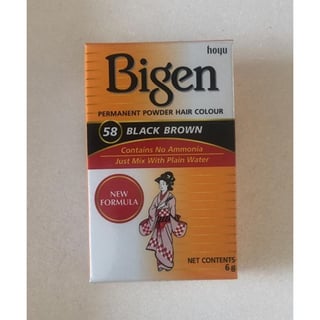 Bigen Permanent Powder Hair Colour Oriental Black 6 Grams