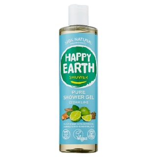 Happy Earth 100% Natuurlijke Douchegel Cedar Lime