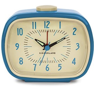 KIKKERLAND Retro Wekker Blauw