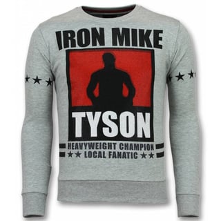 Mike Tyson Trui - Iron Mike Sweater Heren - Mannen Truien - Grijs