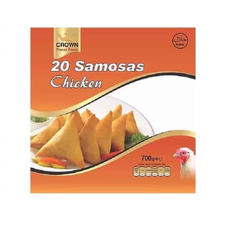 CROWN CHICKEN SAMOSA 20 PC 700 Grams