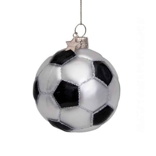 Vondels Kerstbal Glitter Voetbal