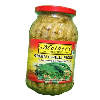 Mother's Recipe Green Chilli Pickle 500 Gm