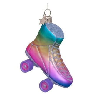 Kerstbal Rollerskate Pastel