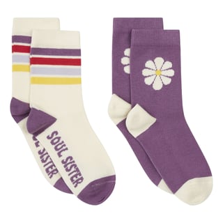 Pack 2 Chaussettes Flower Soul Off White