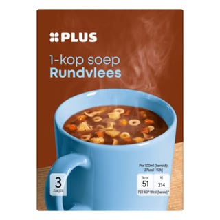 PLUS 1-Kops Soep Rundvlees