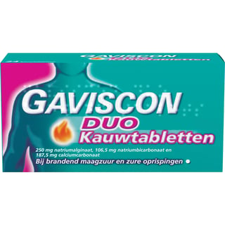 Gaviscon Duo Kauwtabletten 24st 24
