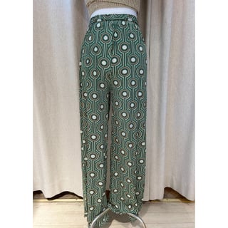 Graphic summer pants  Green