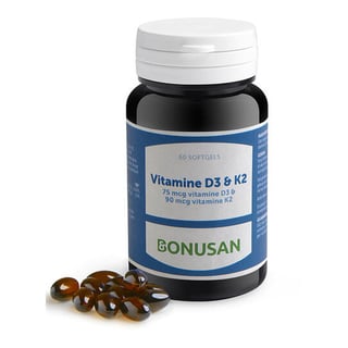 Bonusan Vitamine D3 & K2 Softgels 60SG