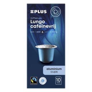 PLUS Koffiecups Lungo Cafeïnevrij Sterkte 6