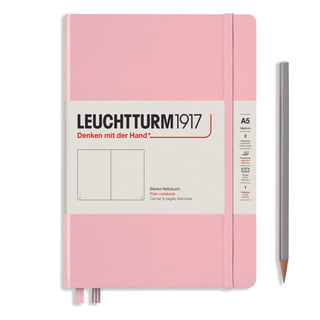 Leuchtturm medium plain notebook (A5) hardcover - 14.5 x 21cm / powder