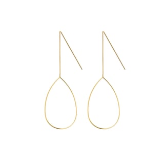 Silver Hanging Earrings with Droplets - Sterling Silver / Gold Plated