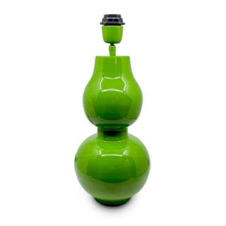 Tafel Lamp Voet Blad Groen Metaal 20x44cm