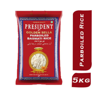 President Parboiled Golden Sella Basmati Rice 5 Kg