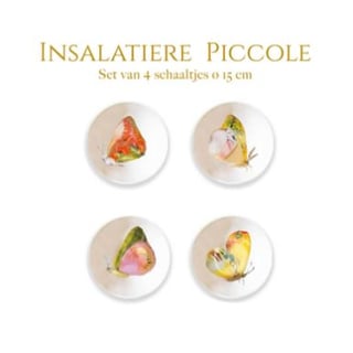 Farfalla -Insalatiere Piccole- Set Van 4 Schaaltjes