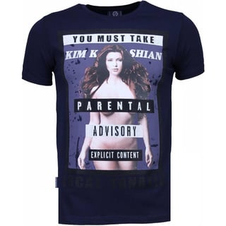 Kim Kardashian - Rhinestone T-Shirt - Navy