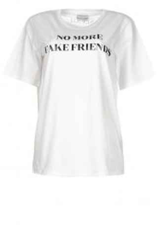 T -shirt No More Fake Friends xxs - Size: XXS - Color: White