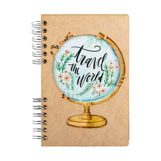 Sustainable journal - Recycled paper - Travel The World