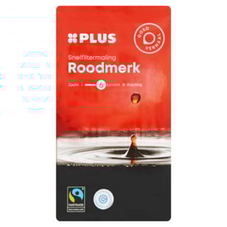 PLUS Roodmerk Filterkoffie Fairtrade
