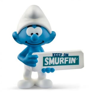 Smurfen 2023 - Smurf Met Bord Keep on Smurfin'