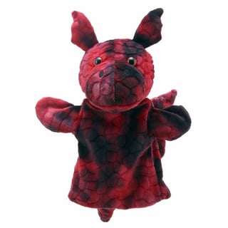 Animal Puppets Buddies Dragon Red