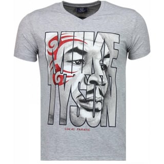 Mike Tyson Tribal - T-Shirt - Grijs