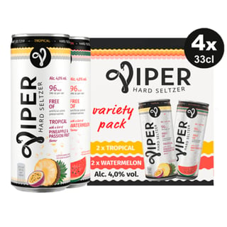 Viper Hard Seltzer Variety Pack Blik 4x33cl