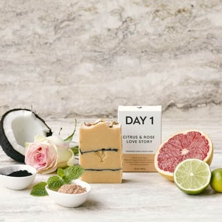 Day 1 Citrus & Rose Love Story - Hand & Body Soap Bar