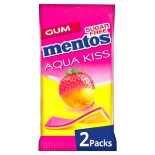 Mentos Aqua Kiss Strawberry - Mandarin 2-Pack