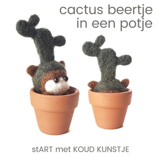 Knutselpakket Cactus-Beertje-in-Een-Potje 2