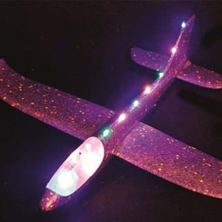 Zweefvliegtuig Met Verlichting