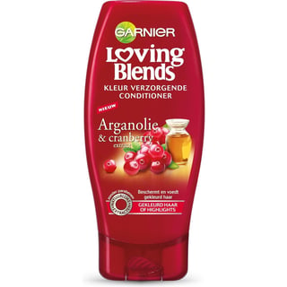 Garnier Loving Blends Argan & Cranberry Kleur Verzorgende Conditioner - 200 Ml - Crèmespoeling