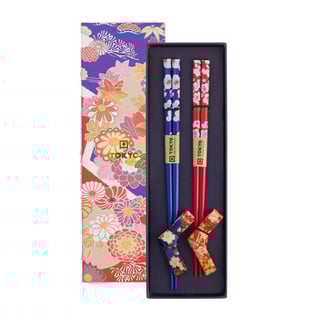 Chopsticks Met Strik Opleggers (Set/2) in Kadodoos