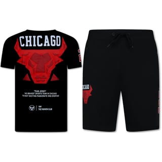 BULLS Zomerset Heren - Twinset BULLS - Combisets - 1685 - Rood/ Zwart