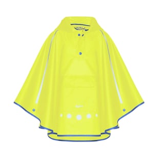 Playshoes regenponcho opvouwbaar - Yellow neon