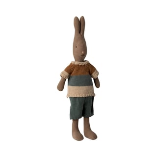 Maileg Rabbit Size 2, Shirt and Shorts - Brown